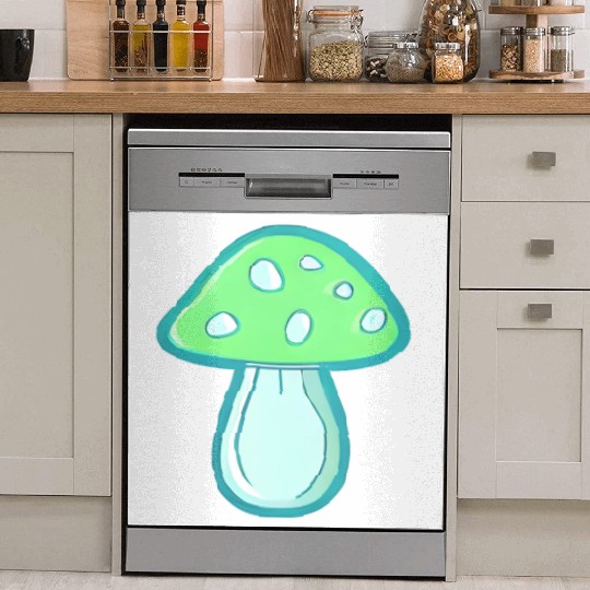 Mushroom CV2 Light Green and Blue Dish Washer Covers