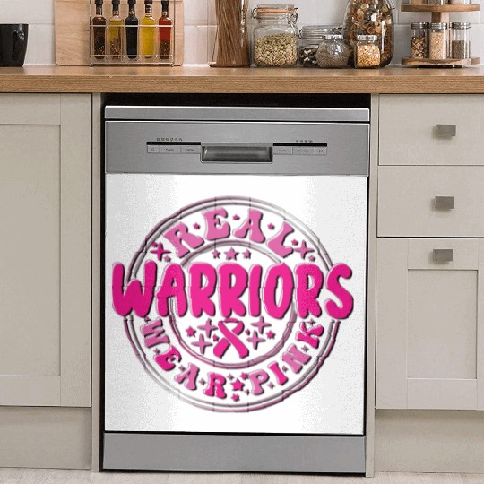 Real Warriors Wear Pink Dish Washer Covers