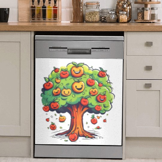 Apples Tree Fruit Orchard Apple Picking Cute Dish Washer Covers