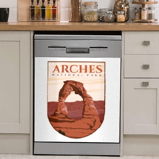 Arches National Park Stickers Dish Washer Covers