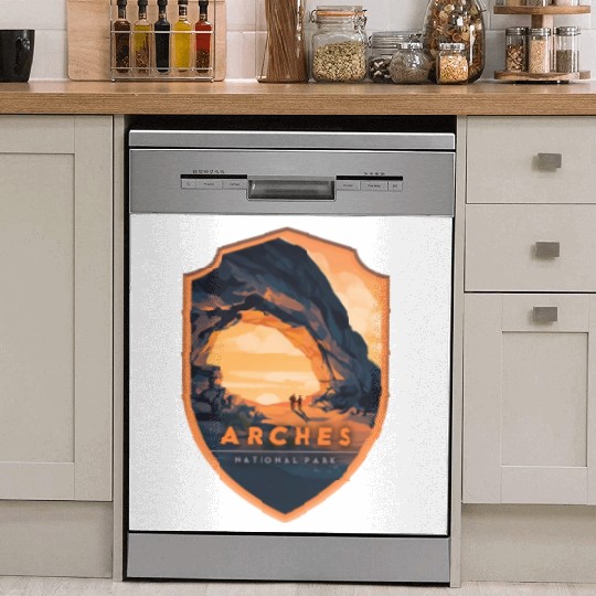 Arches National Park Stickers Dish Washer Covers