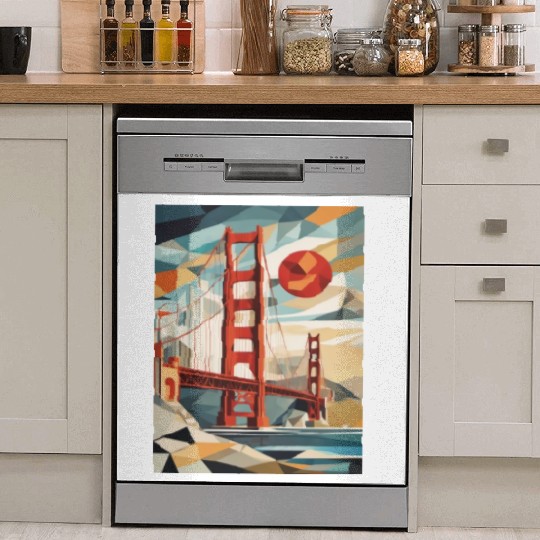 Golden Gate Bridge California Dish Washer Covers, Golden Gate