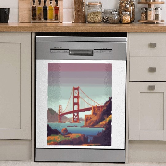 Golden Gate Bridge California Dish Washer Covers, Golden Gate