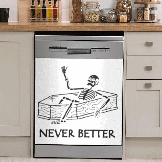 Never Better Skeleton Dish Washer Covers