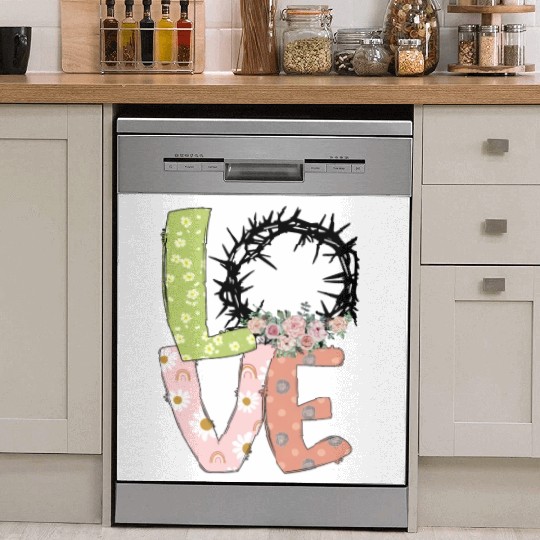 Love Easter Sublimation Dish Washer Covers