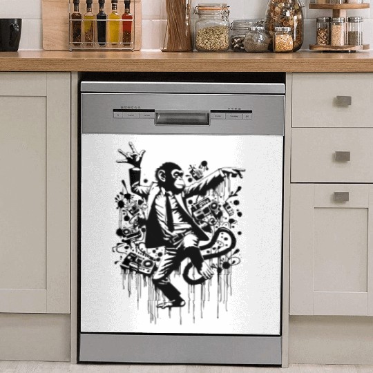 Dancing Monkey | Ape President Dish Washer Covers