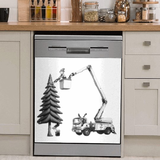Elf Tree Worker Dish Washer Covers