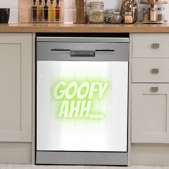 Gooeey Green Goofy Ahh Dish Washer Covers