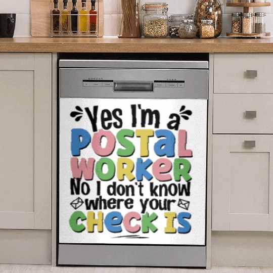 yes I'm a postal worker Dish Washer Covers