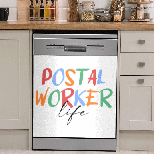 Postal Worker Life Dish Washer Covers