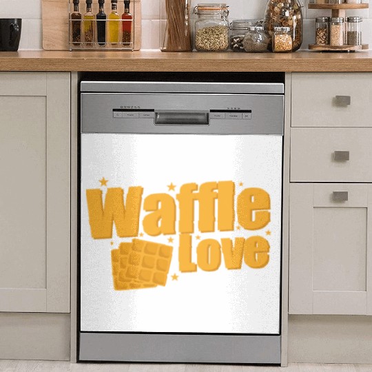 Waffle Love Snack Pastry Baker Dish Washer Covers