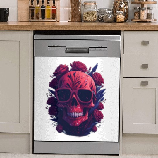 red skull Dish Washer Covers