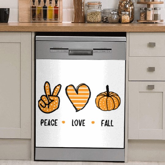 peace love fall Dish Washer Covers