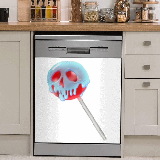 Poison Apple Halloween Candy Lollipop Dish Washer Covers