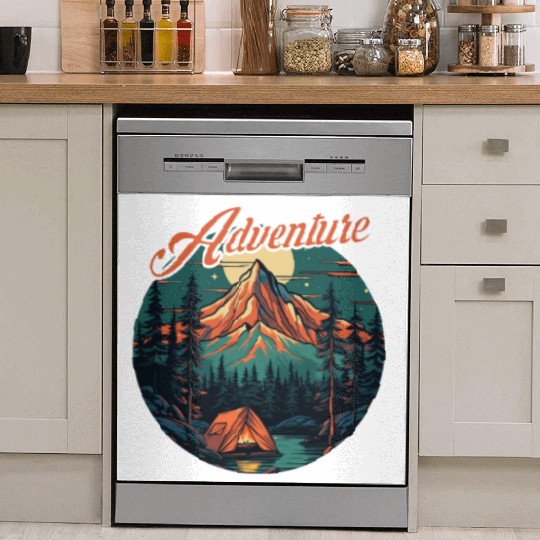 Forest nature trekking adventure Dish Washer Covers