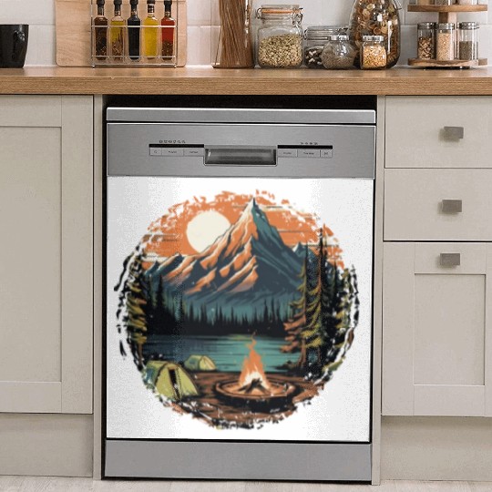 Forest nature trekking adventure Dish Washer Covers