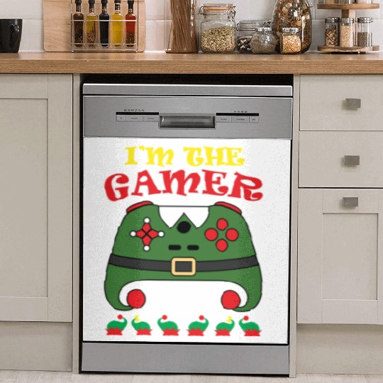 Christmas Gamer The Gamer Elf Video Player Dish Washer Covers