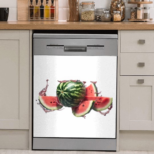 A burst watermelon. Dish Washer Covers
