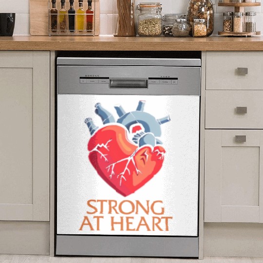 CHD Awareness Dish Washer Covers, Strong At Heart Pumping Iron