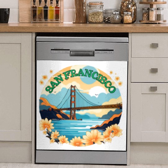 Golden Gate Bridge - San Francisco Dish Washer Covers