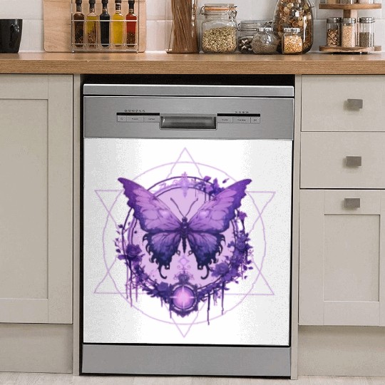 Enchanted Butterfly Witchcraft Fairycore Ethereal Dish Washer Covers