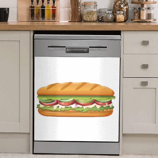 Subway Sandwich Design Dish Washer Covers