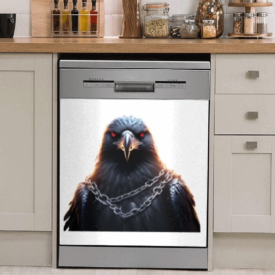 Eagle Caged Thunder: A Heavy Metal Eddie Dish Washer Covers
