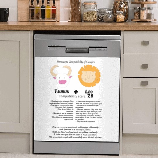 Couples: Taurus & Leo Dish Washer Covers