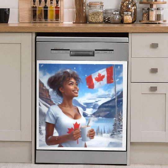 Canadian Winter Snow in Banff Canada Dish Washer Covers