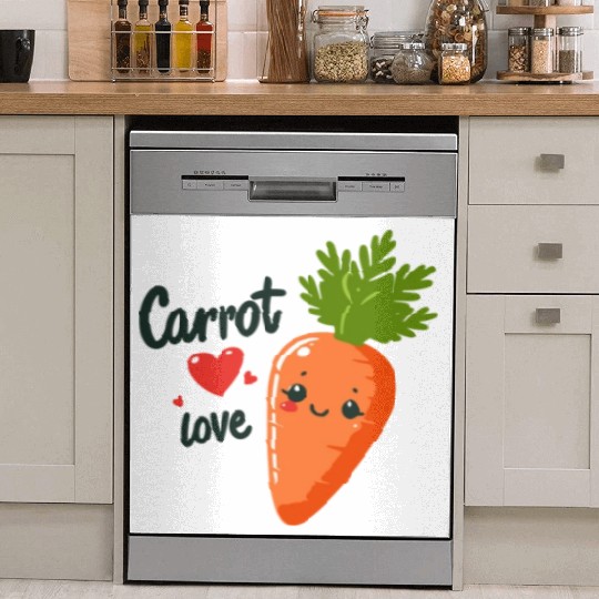 Carrot Love Dish Washer Covers