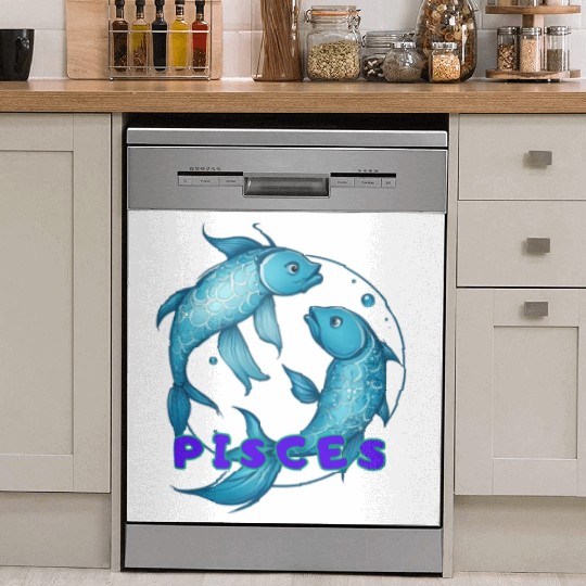 Pisces Horoscope Dish Washer Covers