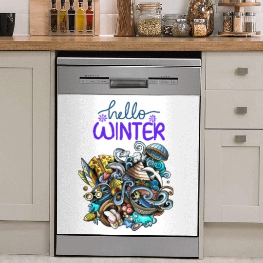 Hello Winter Dish Washer Covers
