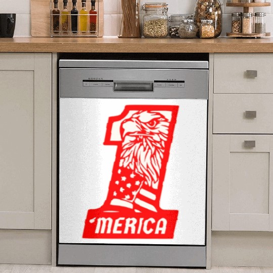 ‘Merica Eagle #1 © WhiteTigerLLC.Com Dish Washer Covers