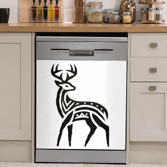 Deer Native American Zodiac Dish Washer Covers