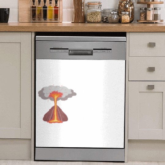 Pompeii Fun Run Italian Volcano Geeks Dish Washer Covers