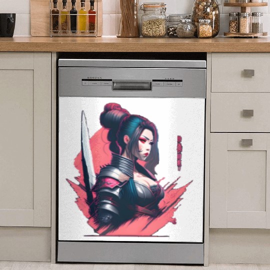 Cyberpunk Samurai Cyberpunk Dish Washer Covers