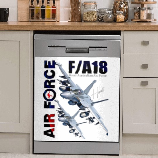 RAAF Australian Air Force FA18 Hornet Fighterjet Dish Washer Covers