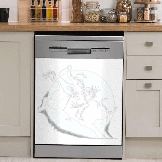 Rodeo Bull Riding Livestock Show Farmer Cattle Dish Washer Covers