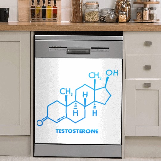 Testosterone Red Pill Masculinity Gym Bodybuilder Dish Washer Covers