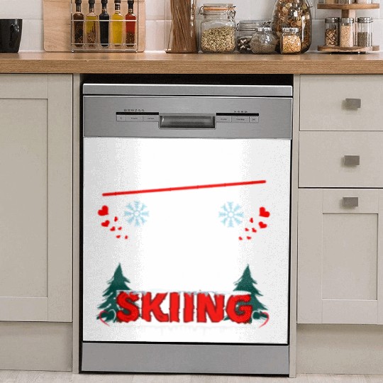 Valentine’s Skiing Adventure Dish Washer Covers