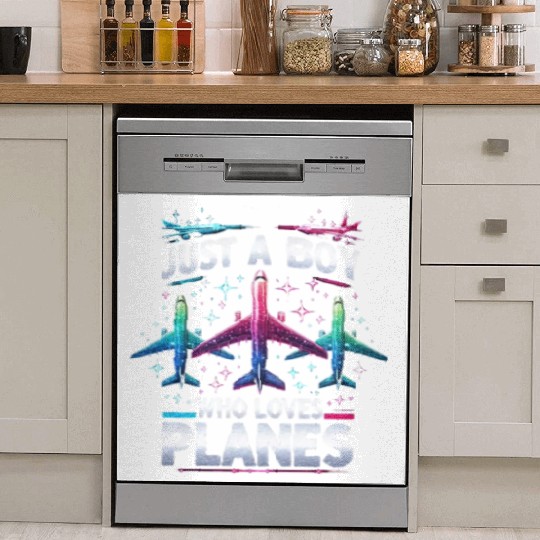 Just A Boy Who Loves Planes Dish Washer Covers