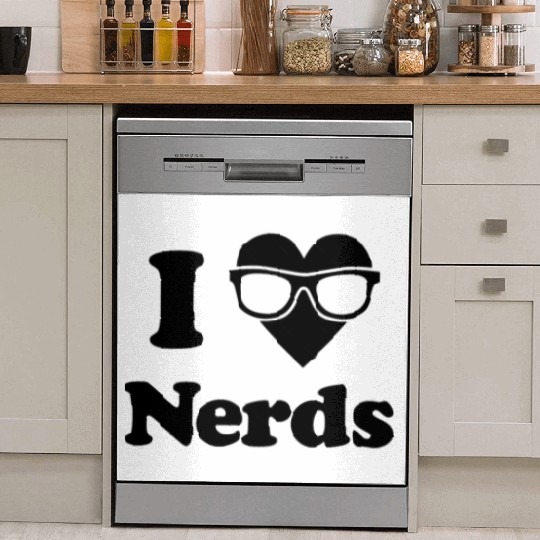 I Love Nerds Dish Washer Covers