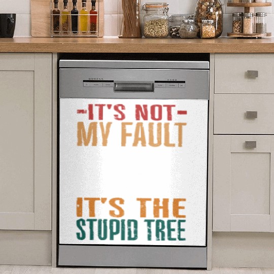 Retro Disc Golf Stupid Tree Disc Golfer Dish Washer Covers