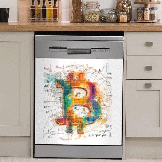 Pi day 3.14 Nerd Math Teacher Crypto Bitcoin Dish Washer Covers