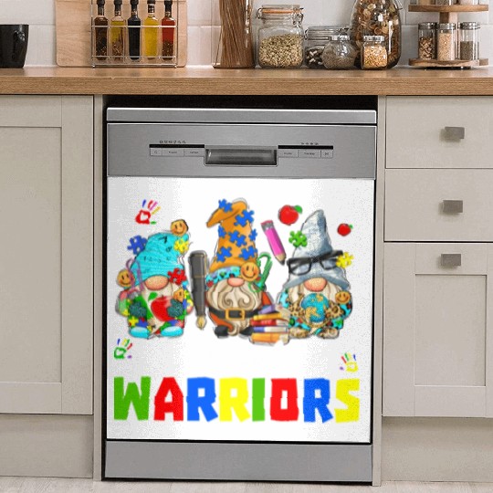 Autism Teacher Warriors Autism Autism Gnome Gift Dish Washer Covers