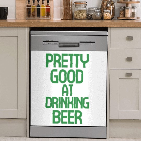 Vibrant Beer-Themed Typography Design Dish Washer Covers