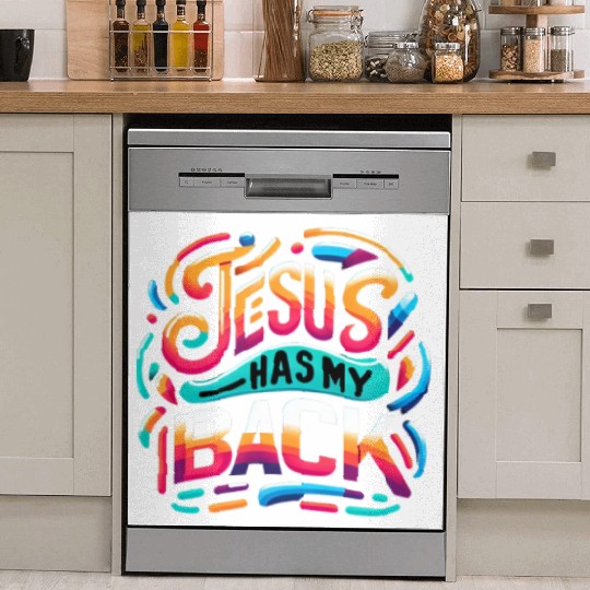 Jesus Has My Back 24 Dish Washer Covers