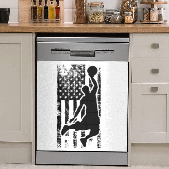 US Flag Basketball Dish Washer Covers