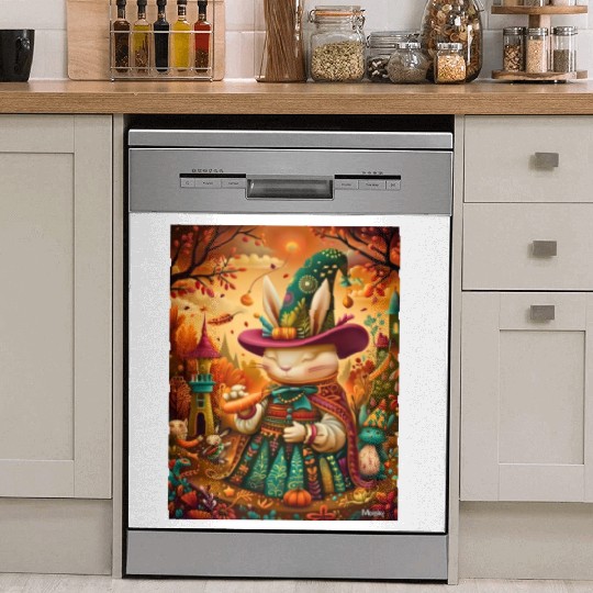 The Carrot Conjurer: A Rabbit Wizard's Naif Dish Washer Covers
