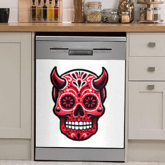 Adventurous Spirit: Daredevil Sugar Skull Dish Washer Covers